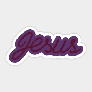 Jesus Embroidery Sticker